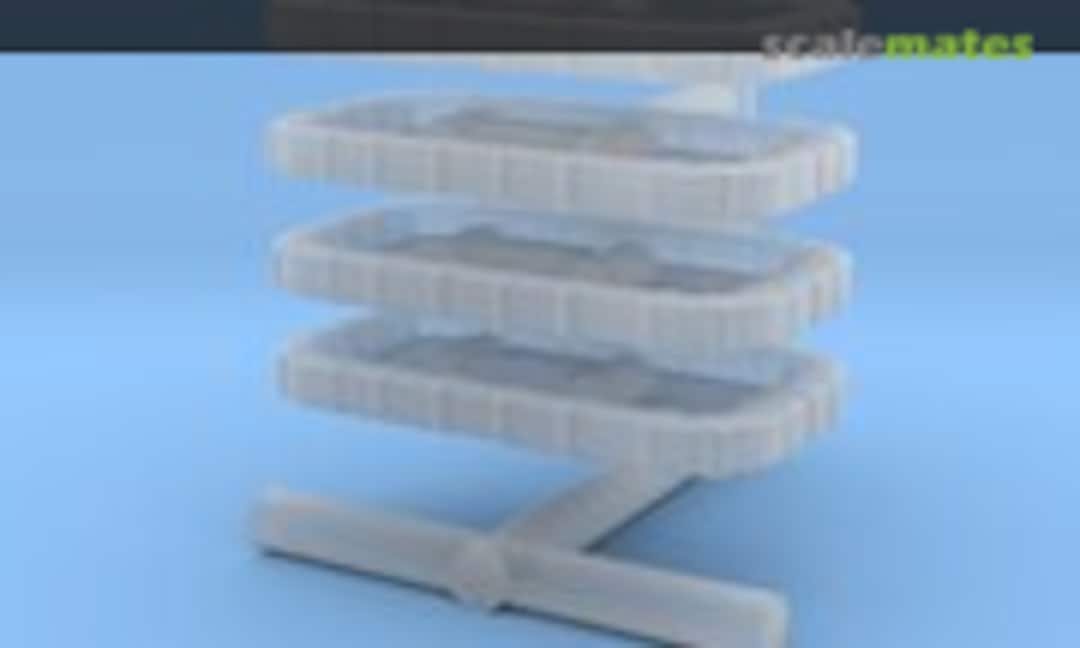 1:300 USN 25 man Life Raft Square w.Aid Kit (diStefan 3Dprint RK2DUSBPU) RK2DUSBPU