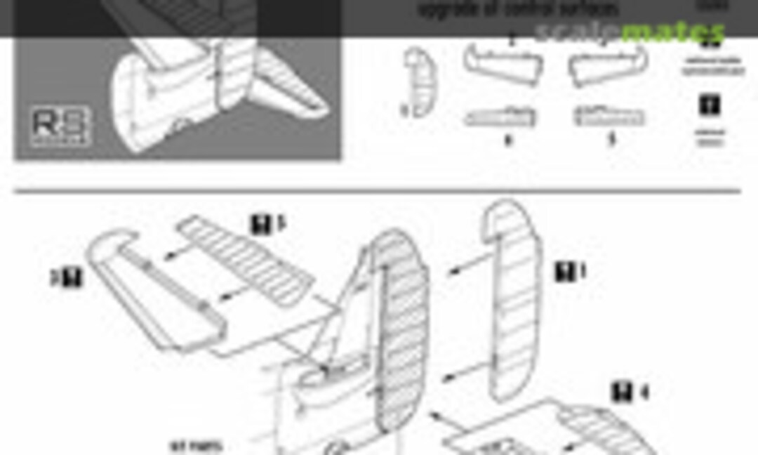 1:72 Detail set for Ki-61/Ki-100 (RS Models 93002) 93002
