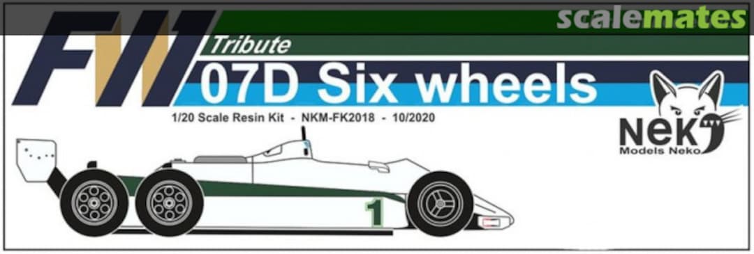 Boxart Williams FW07D Six wheels NKM-FK2018 Neko Models Boxart Williams FW07D Six wheels NKM-FK2018 Neko Models
