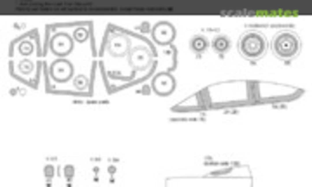 1:48 F-15E / F-15I BASIC kabuki masks (New Ware NWAM0840) NWAM0840