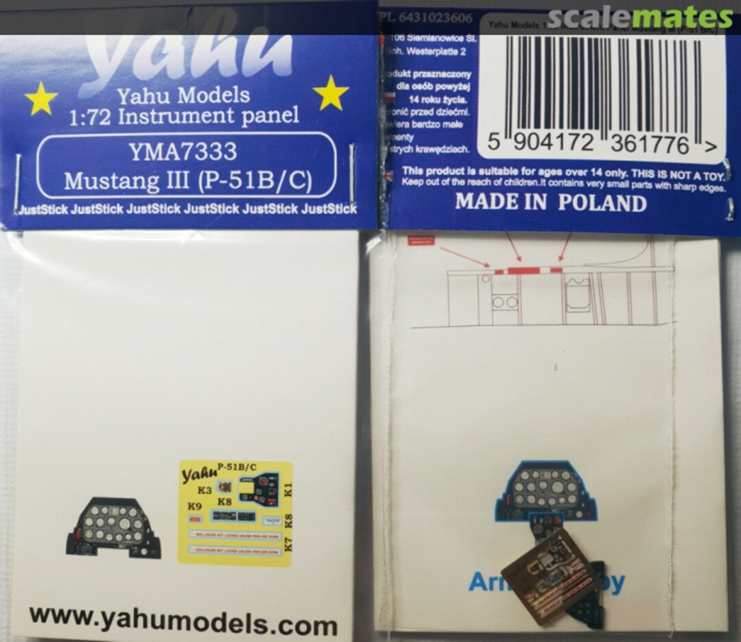 Boxart Mustang III (P-51 B/C) YMA7333 Yahu Models Boxart Mustang III (P-51 B/C) YMA7333 Yahu Models