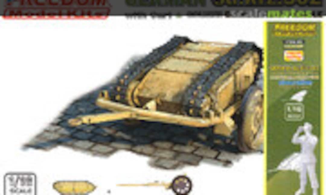 1:16 Sd.kfz. 302 Goliath Demolition Vehicle with cart & German Soldier 1944 Observation (Freedom Model Kits 16003SP) 16003SP