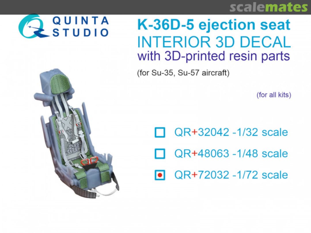 Boxart K-36D-5 ejection seat QR+72032 Quinta Studio Boxart K-36D-5 ejection seat QR+72032 Quinta Studio