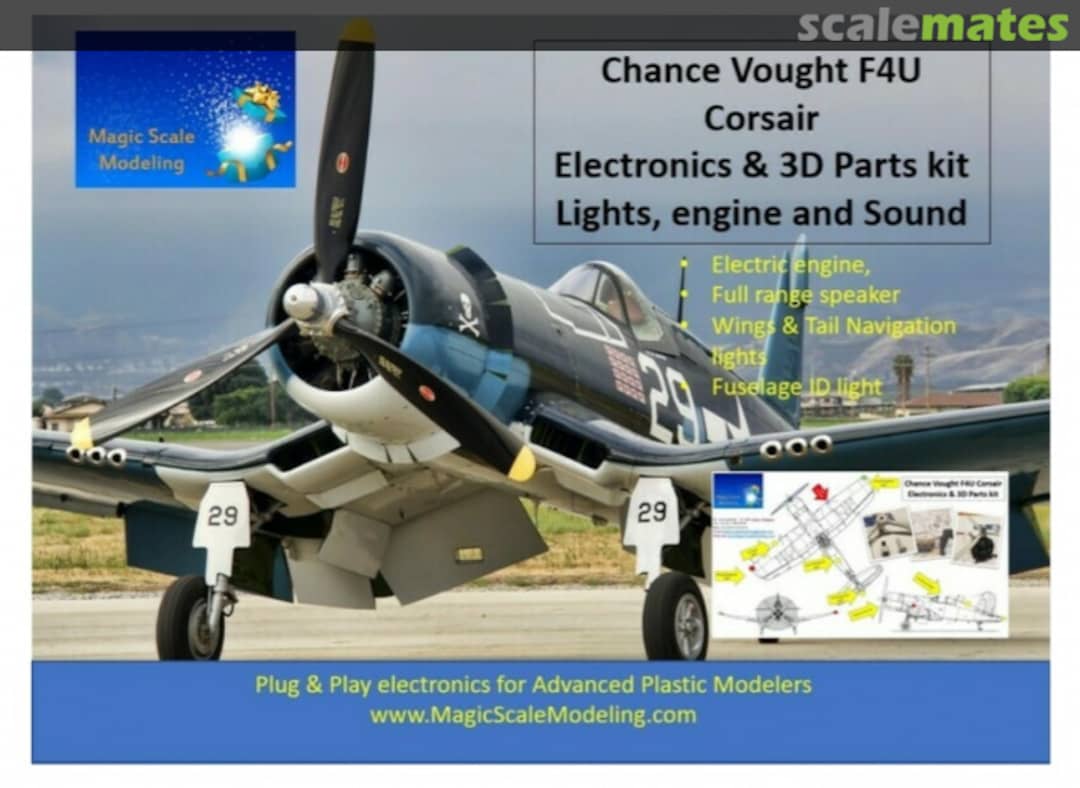 Boxart Vought F4U Corsair - Lighting, Engines and Sound MSM-033 Magic Scale Modeling Boxart Vought F4U Corsair - Lighting, Engines and Sound MSM-033 Magic Scale Modeling