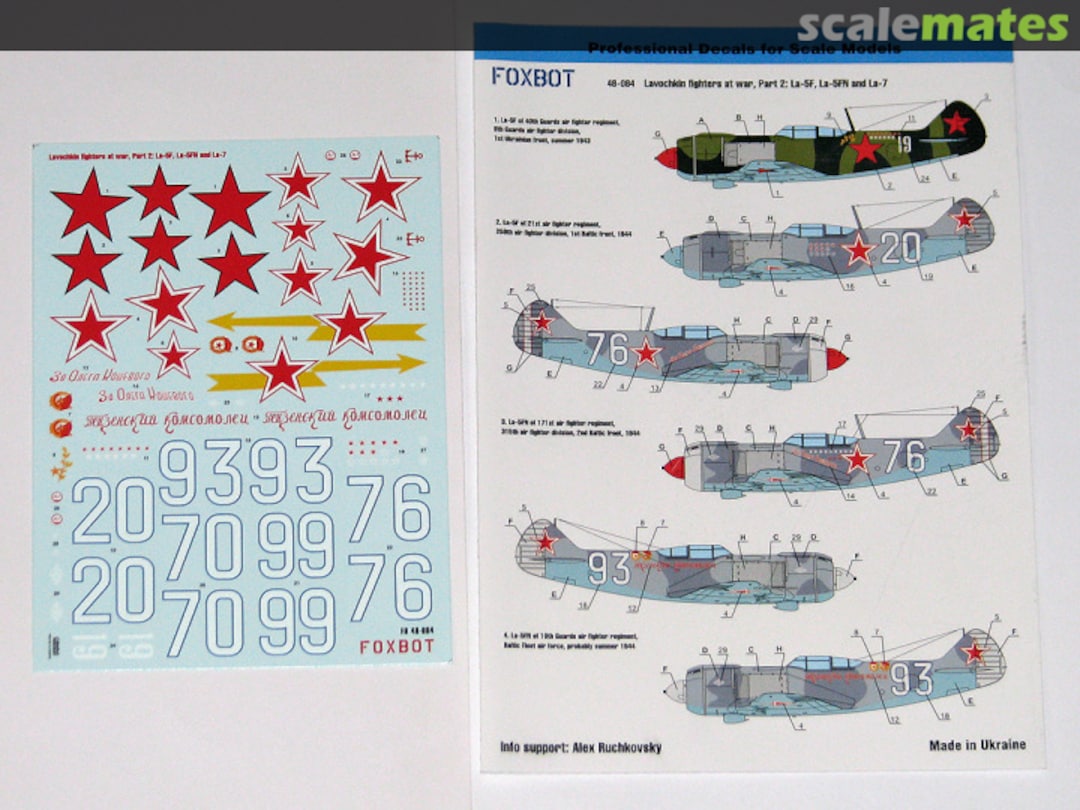Boxart Lavochkin fighters at war, Part 2 48-084 Foxbot Boxart Lavochkin fighters at war, Part 2 48-084 Foxbot