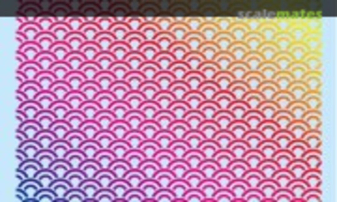 No CM Decal 13 "Seigaiha" (wave crest pattern) Foil Hologram Silver (HIQPARTS CMD13-HLS) CMD13-HLS