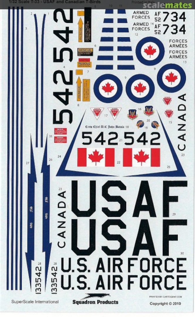 Boxart T-33A / CT-133 Shooting Star MS320255 SuperScale International Boxart T-33A / CT-133 Shooting Star MS320255 SuperScale International