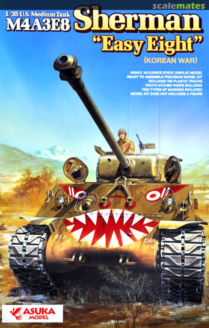 Boxart M4A3E8 Sherman "Easy Eight" (Korean War) 35-041 ASUKA Model Boxart M4A3E8 Sherman "Easy Eight" (Korean War) 35-041 ASUKA Model