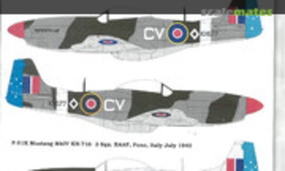 1:24 P-51K Mustang 3 Sqn. RAAF (Aussie Decals A24003) A24003