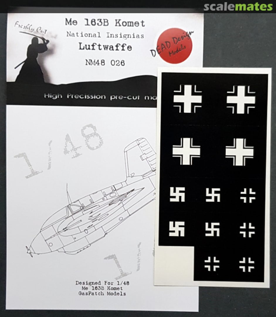 Boxart Me 163B komet NM48026 DEAD Design Models Boxart Me 163B komet NM48026 DEAD Design Models