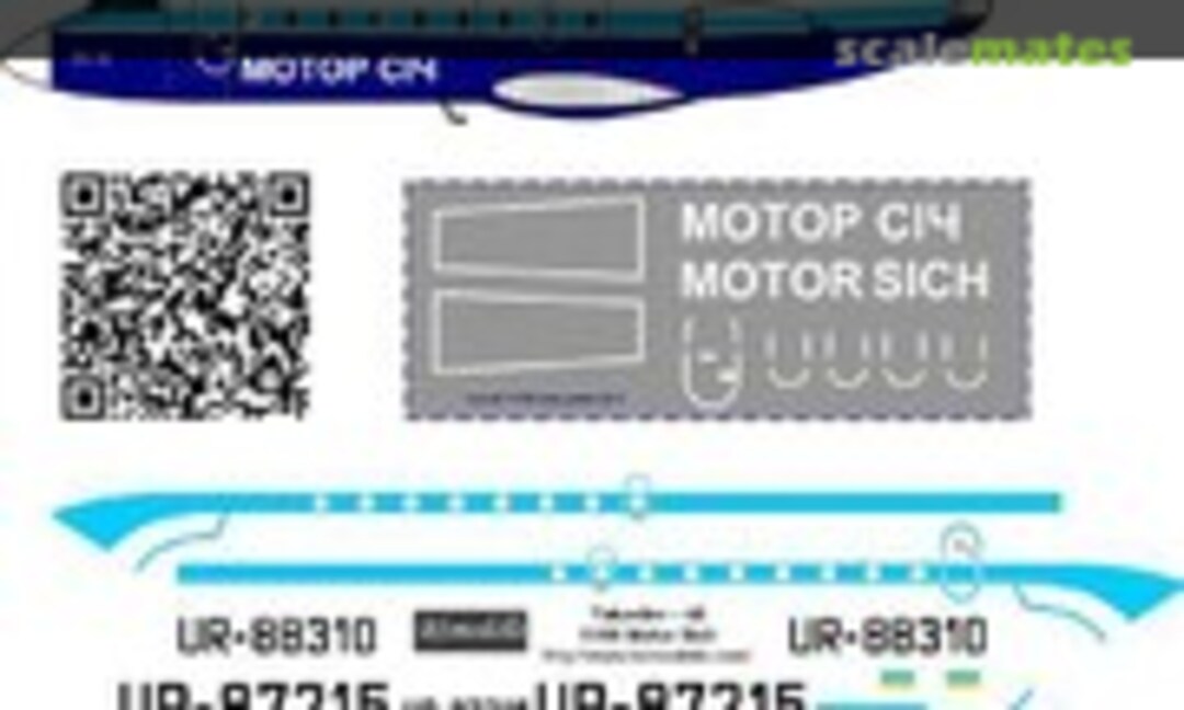 1:100 Yakovlev Yak-40 Motor Sich decals (BSmodelle BSM100360) BSM100360