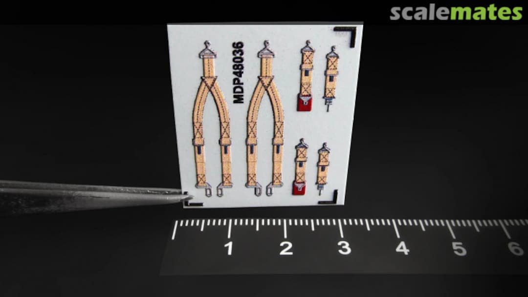Boxart Pilot Seatbelt Decals for P-47 Thunderbolt & P-51 Mustang MDP48036 Metallic Details Boxart Pilot Seatbelt Decals for P-47 Thunderbolt & P-51 Mustang MDP48036 Metallic Details
