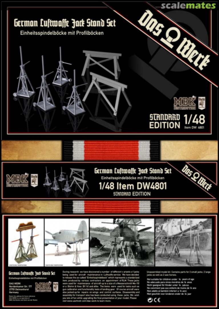 Boxart German Luftwaffe Jack Stand Set DW4801 Das Werk Boxart German Luftwaffe Jack Stand Set DW4801 Das Werk