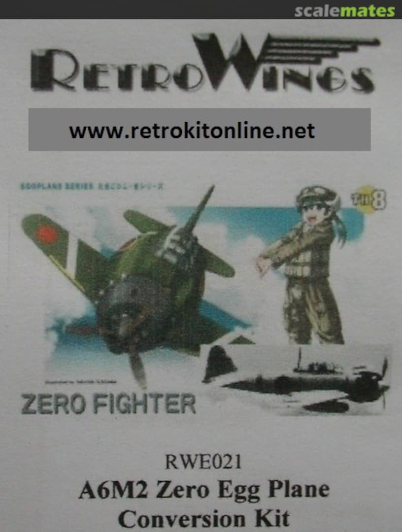 Boxart A6M2 Zero Egg Plane RWE021 RetroWings