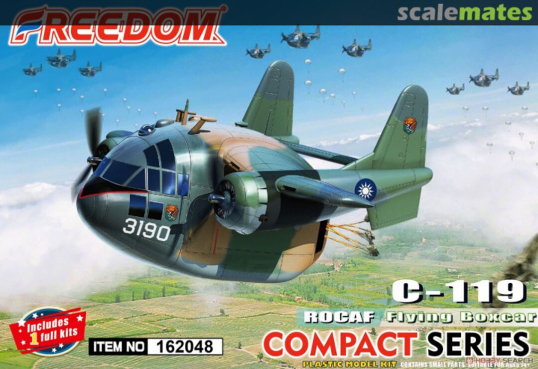 Boxart Fairchild C-119 162048 Freedom Model Kits Boxart Fairchild C-119 162048 Freedom Model Kits