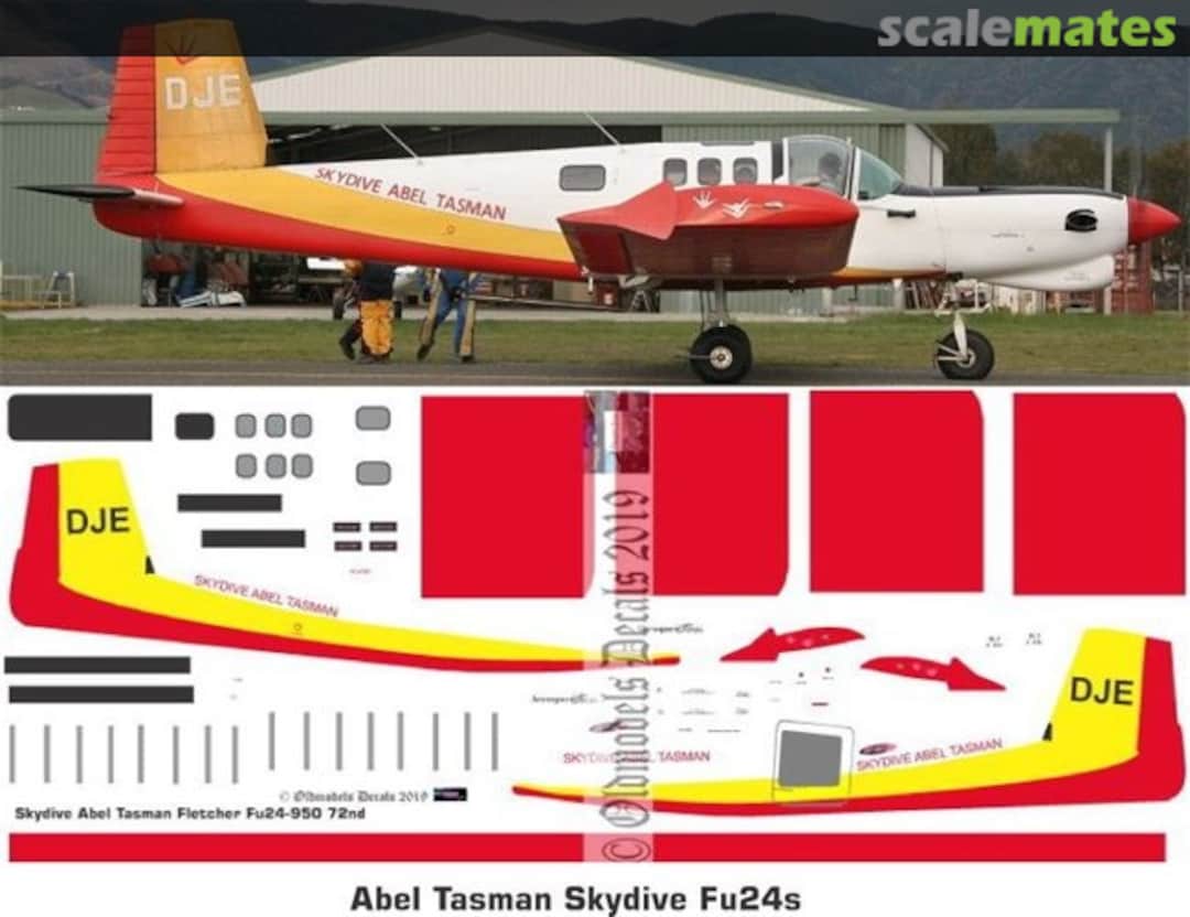 Boxart Fletcher Fu24 - Skydive Abel Tasman OMD1286 Oldmodels Decals