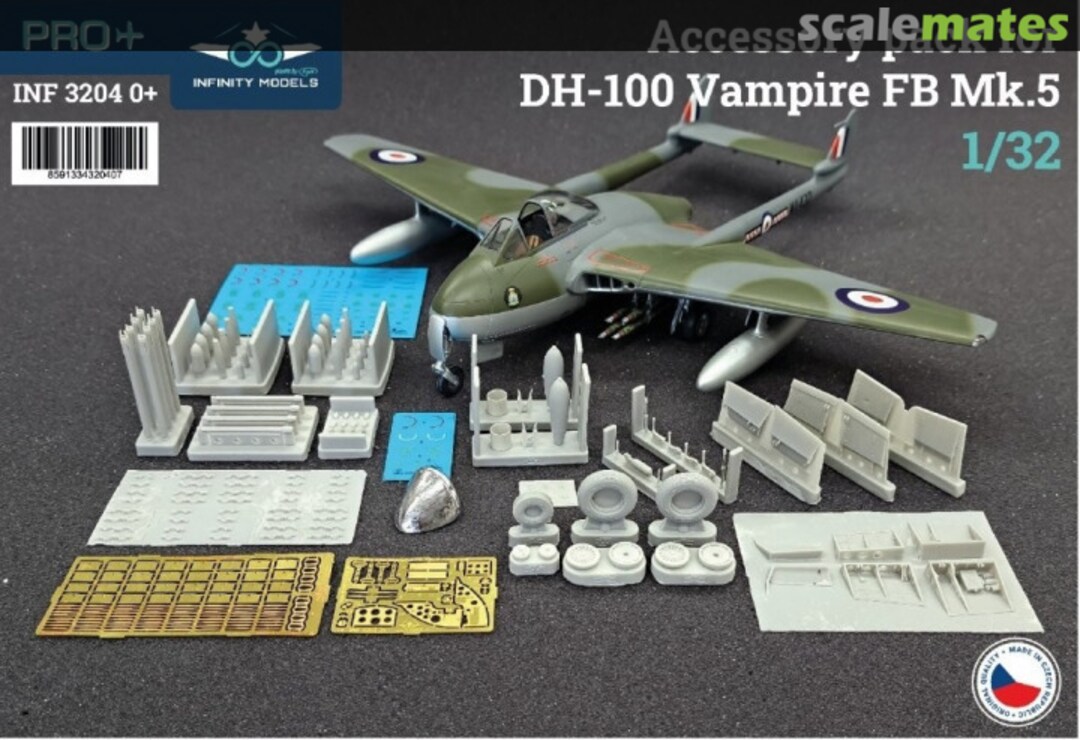 Boxart DH-100 Vampire FB Mk.5 - Accessory Pack INF 3204 0 Infinity Models Boxart DH-100 Vampire FB Mk.5 - Accessory Pack INF 3204 0 Infinity Models