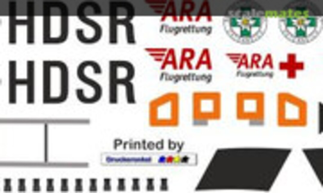 1:32 BK 117 - ARA Flugrettung - D-HDSR (Heli Scale Quality Decal 342) Decal 342
