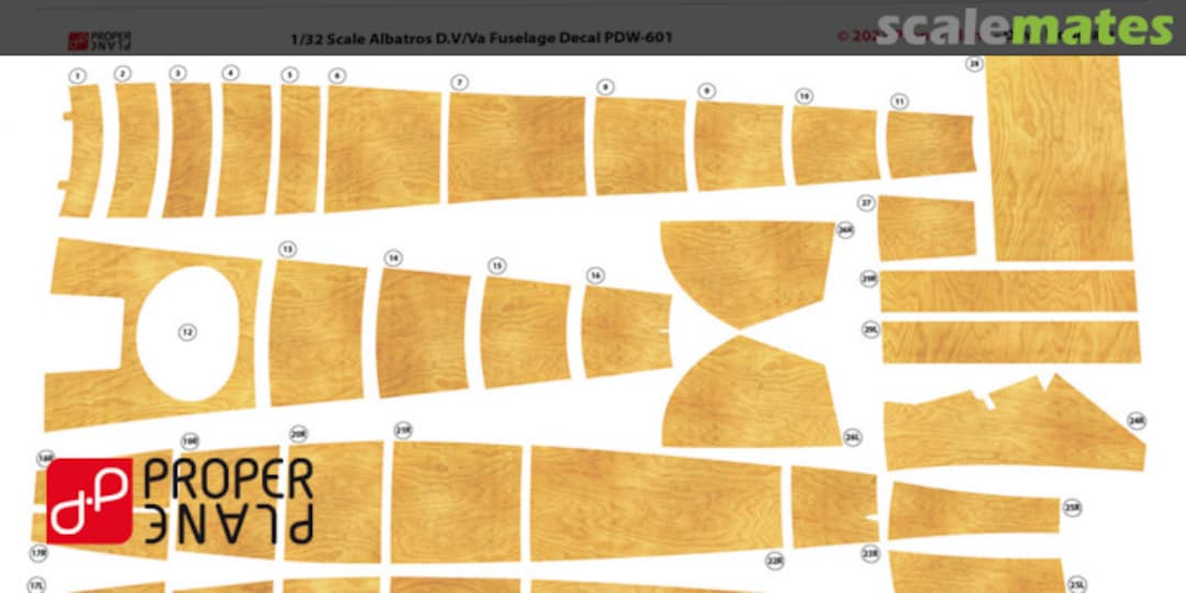 Boxart Albatros D.V/Va fuselage decals PDW-601 Proper Plane Boxart Albatros D.V/Va fuselage decals PDW-601 Proper Plane
