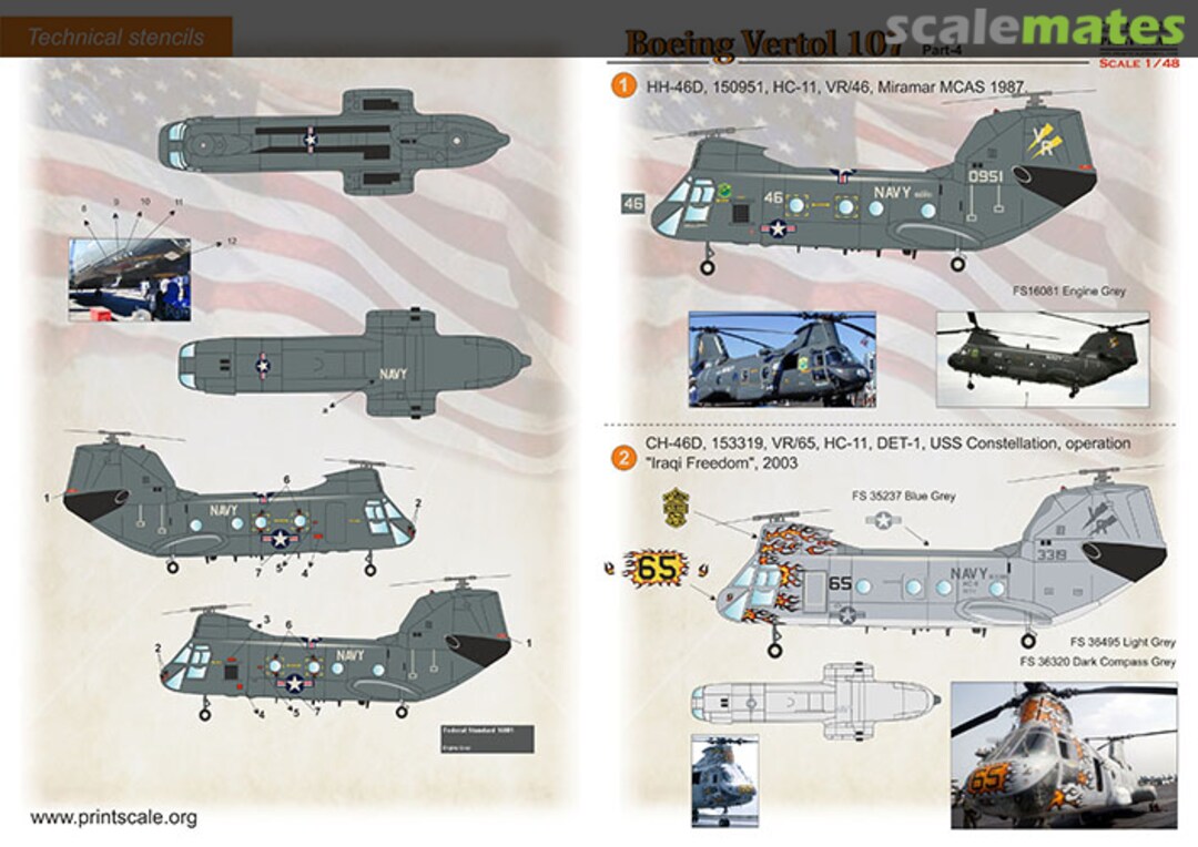 Boxart Boeing Vertol 107 part 4 48-296 Print Scale Boxart Boeing Vertol 107 part 4 48-296 Print Scale