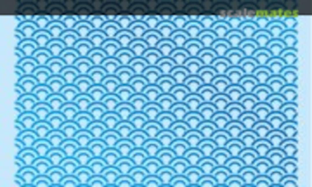 No CM Decal 13 "Seigaiha" (wave crest pattern) Foil Blue (HIQPARTS CMD13-HBL) CMD13-HBL