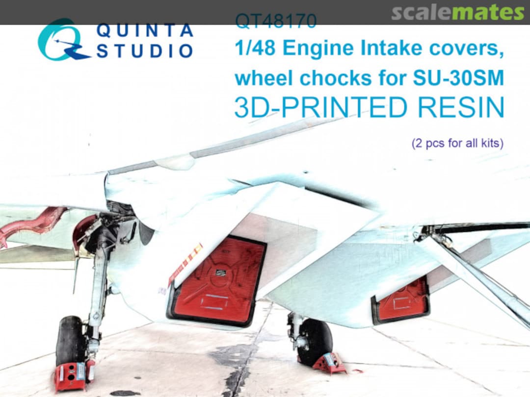 Boxart Su-30SM Engine Intake Covers & Wheel Chocks QT48170 Quinta Studio Boxart Su-30SM Engine Intake Covers & Wheel Chocks QT48170 Quinta Studio