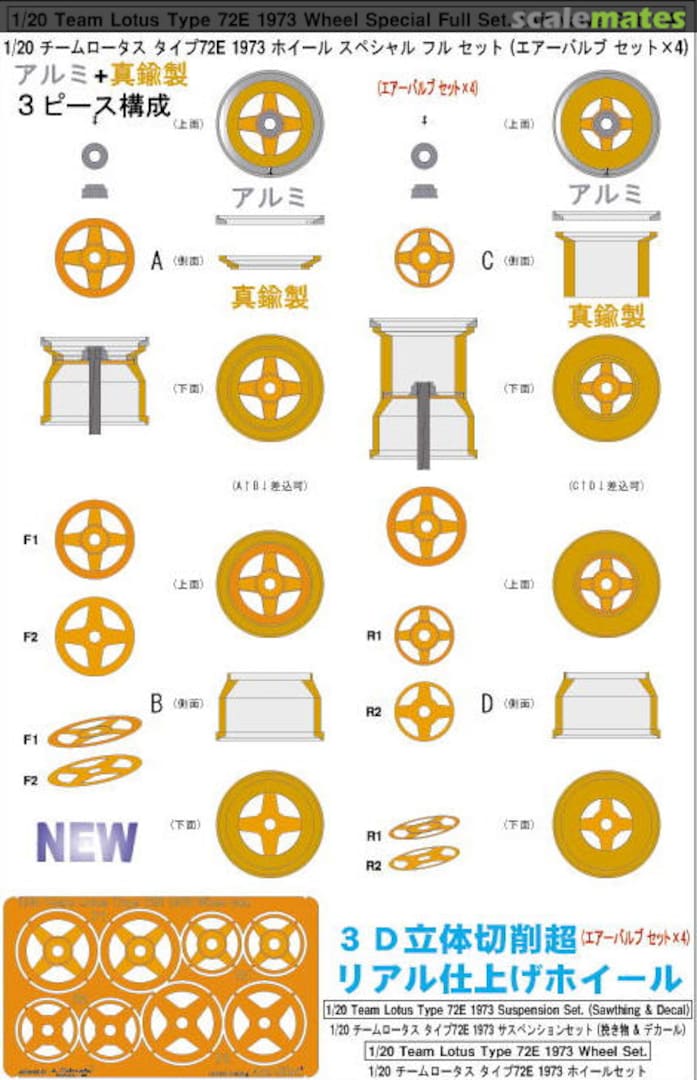 Boxart Lotus Type 72E 1973 Wheel Special Full Set ACS9736 Acu-Stion Boxart Lotus Type 72E 1973 Wheel Special Full Set ACS9736 Acu-Stion