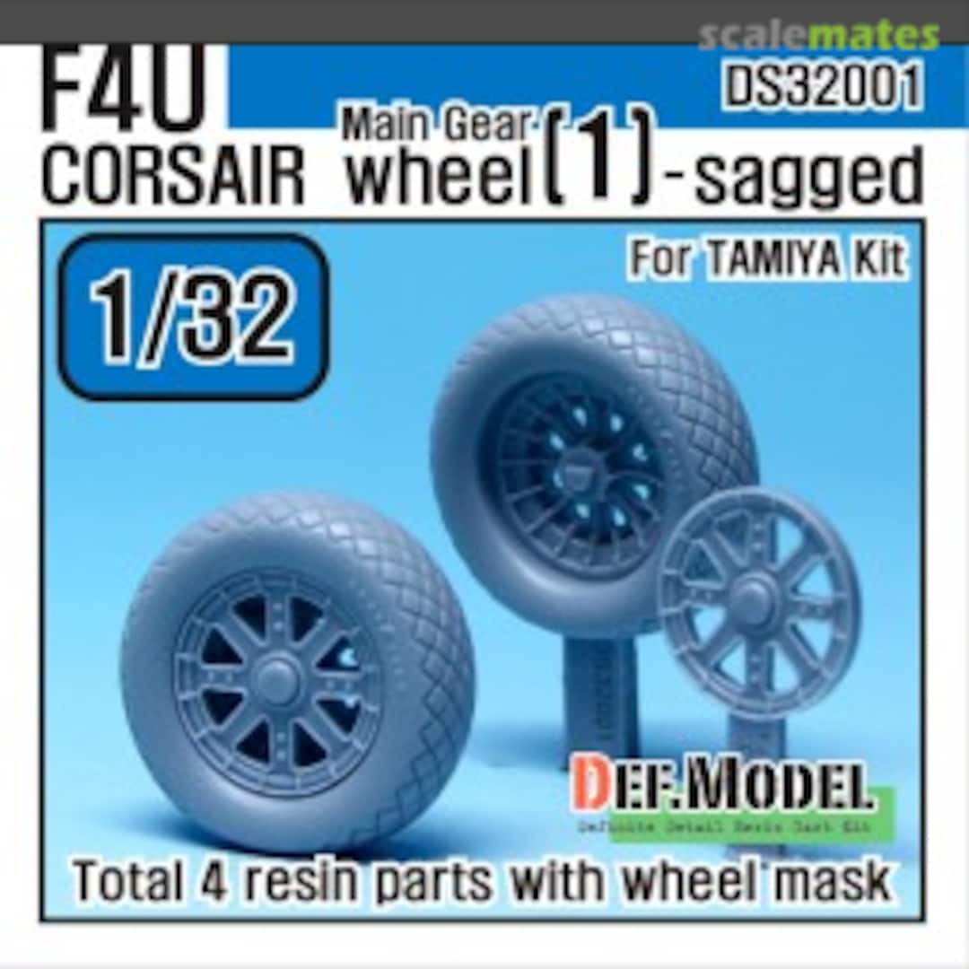 Boxart F4U Corsair Main Gear Sagged Wheel Set DS32001 Def.Model Boxart F4U Corsair Main Gear Sagged Wheel Set DS32001 Def.Model