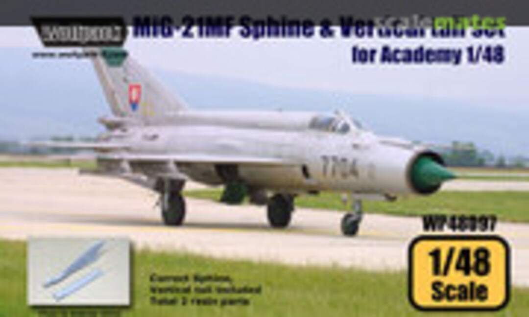 1:48 MiG-21MF Sphine and Vertical Tail Set (Wolfpack WP48097) WP48097