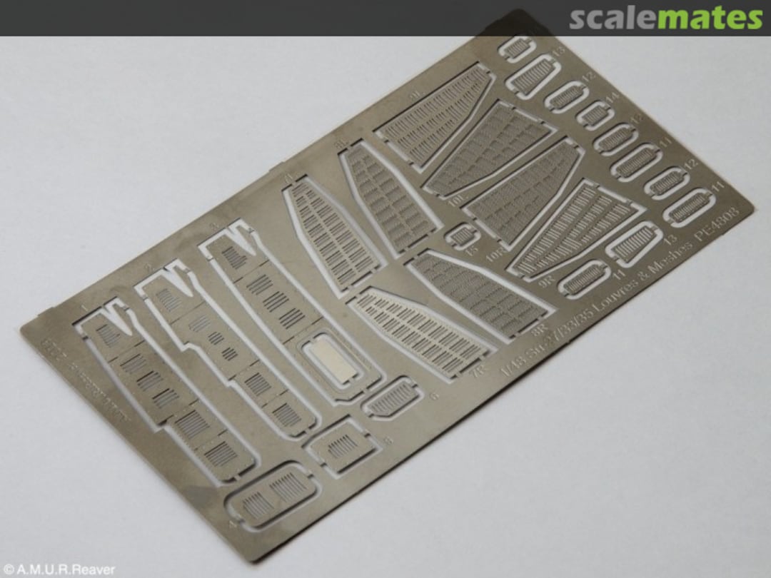 Boxart Su-27/33/35 Flanker - Louvres and Meshes Set PE4808 A.M.U.R. Reaver Boxart Su-27/33/35 Flanker - Louvres and Meshes Set PE4808 A.M.U.R. Reaver