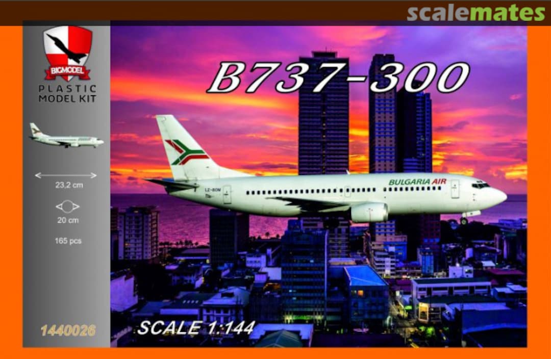 Boxart Boeing B737-300 1440026 BIGMODEL Boxart Boeing B737-300 1440026 BIGMODEL