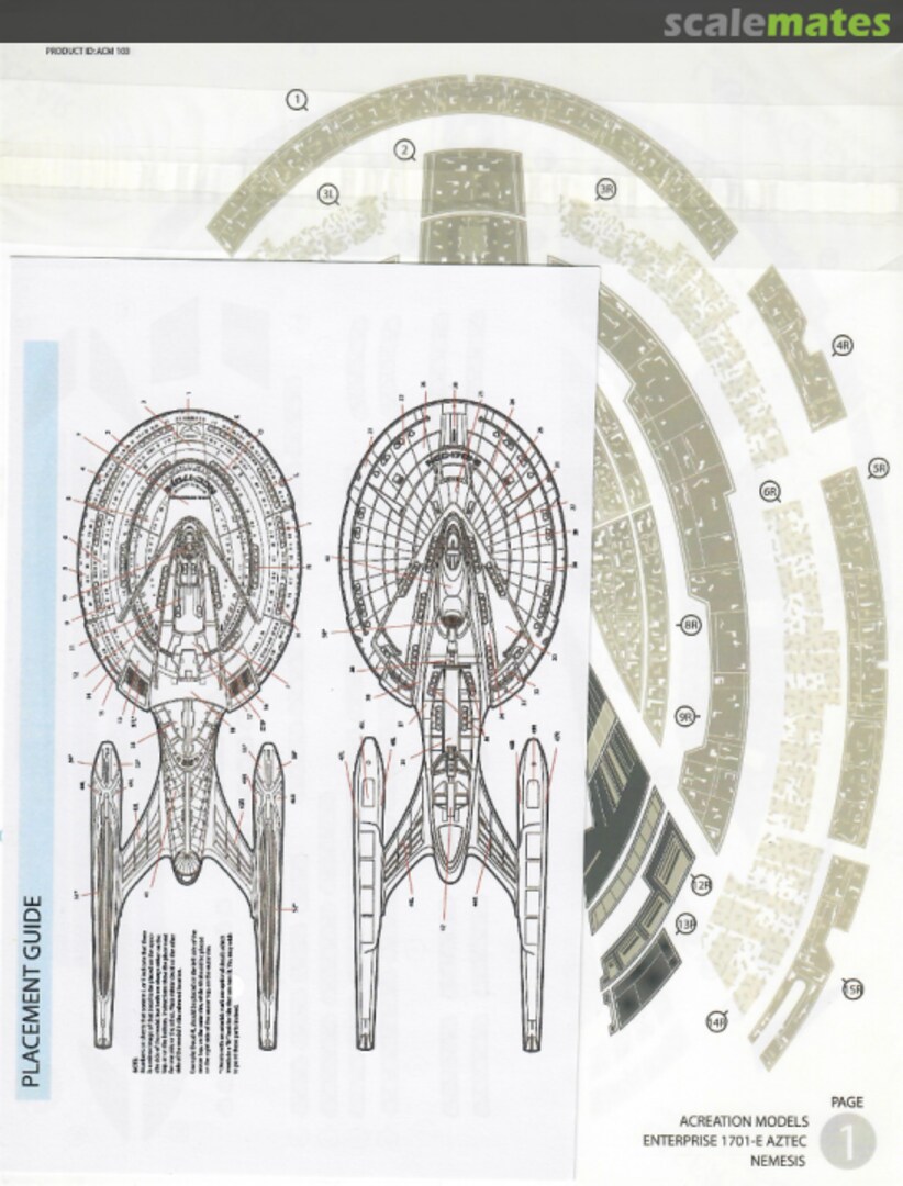 Boxart Enterprise 1701-E Aztec Decals ACM 103 Acreation Models Boxart Enterprise 1701-E Aztec Decals ACM 103 Acreation Models