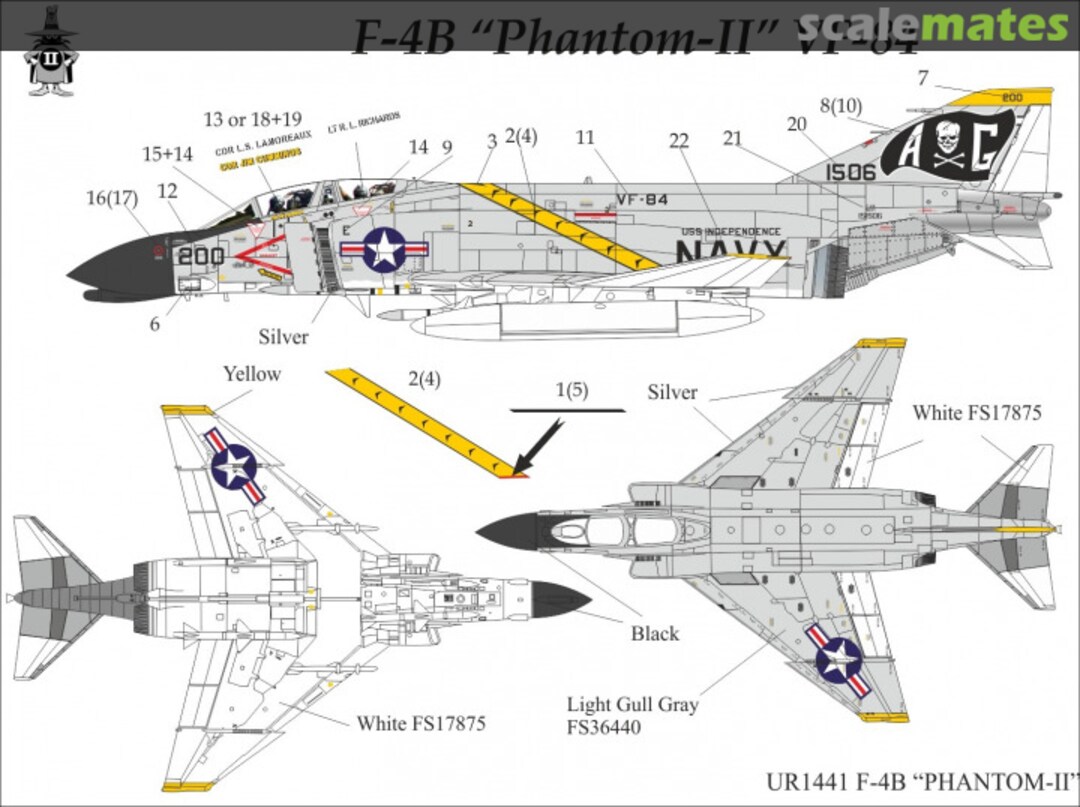 Boxart F-4B Phantom-II VF-84 UR1441 UpRise Decal
