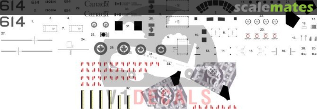 Boxart Royal Canadian Air Force RCAF Lockheed C-130J-30 Hercules V1D0522-72 V1 Decals Boxart Royal Canadian Air Force RCAF Lockheed C-130J-30 Hercules V1D0522-72 V1 Decals