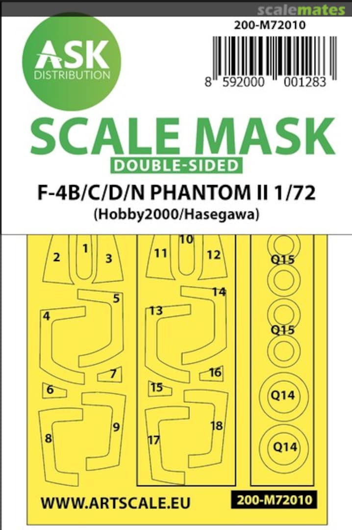 Boxart F-4B/C/D/N Phantom II 200-M72010 ASK Boxart F-4B/C/D/N Phantom II 200-M72010 ASK