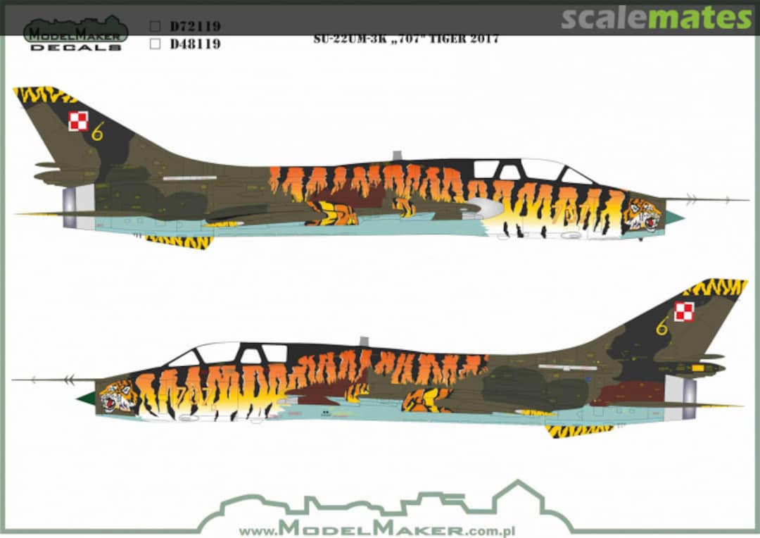 Boxart Su-22UM-3K „707" Tiger 2004 and 2017 D48119 ModelMaker Boxart Su-22UM-3K „707" Tiger 2004 and 2017 D48119 ModelMaker