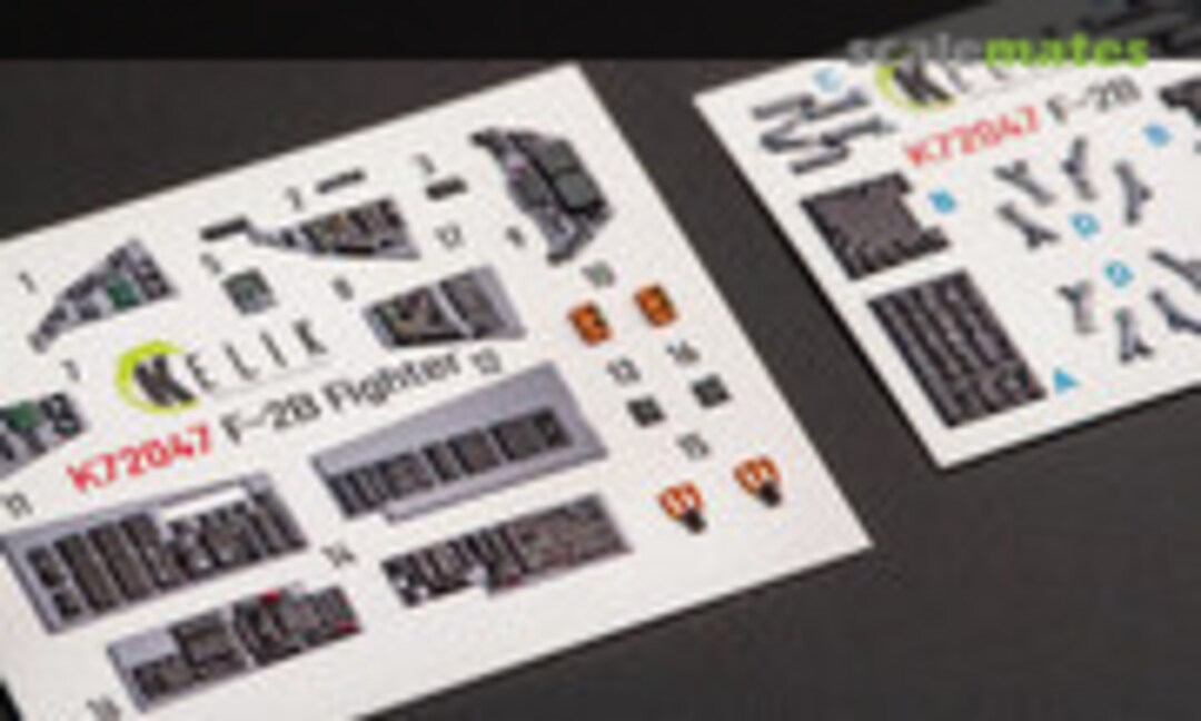 1:72 F-2B Fighter - interior 3D decals (Kelik K72047) K72047