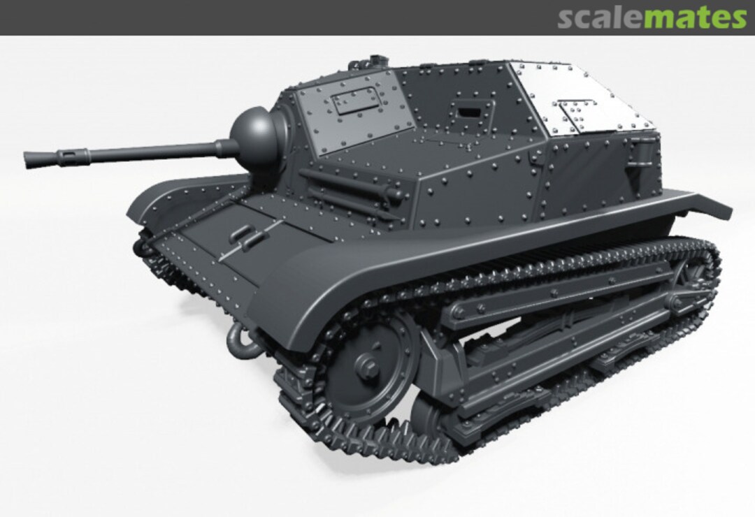 Boxart Tankette TKS with 20mm gun FK-A Wz.38 - closed hatch 72011126 EMP3d