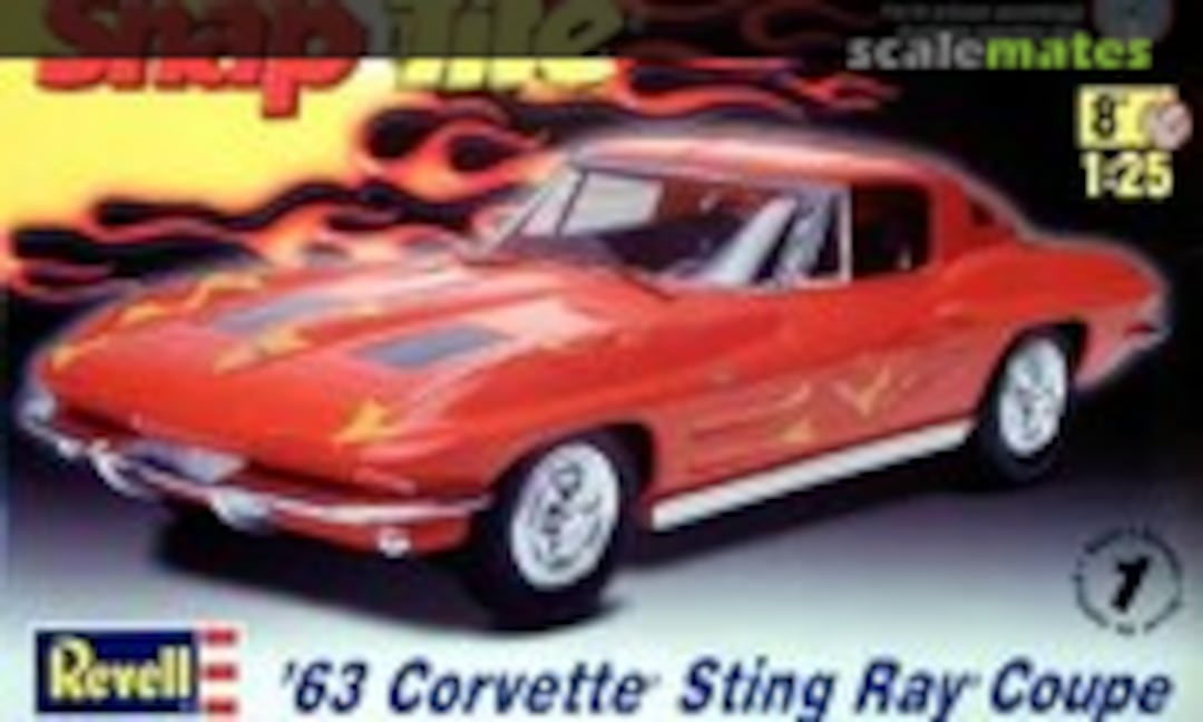 1:25 '63 Corvette Sting Ray Coupe (Revell 85-1968) 85-1968