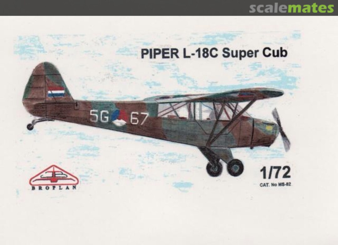 Boxart Piper L-18C Super Cub MS-82 Broplan