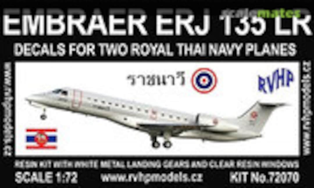 1:72 Embraer ERJ 135LR (Decals for Two Royal Thai Navy Planes) (RVHP 72070) 72070
