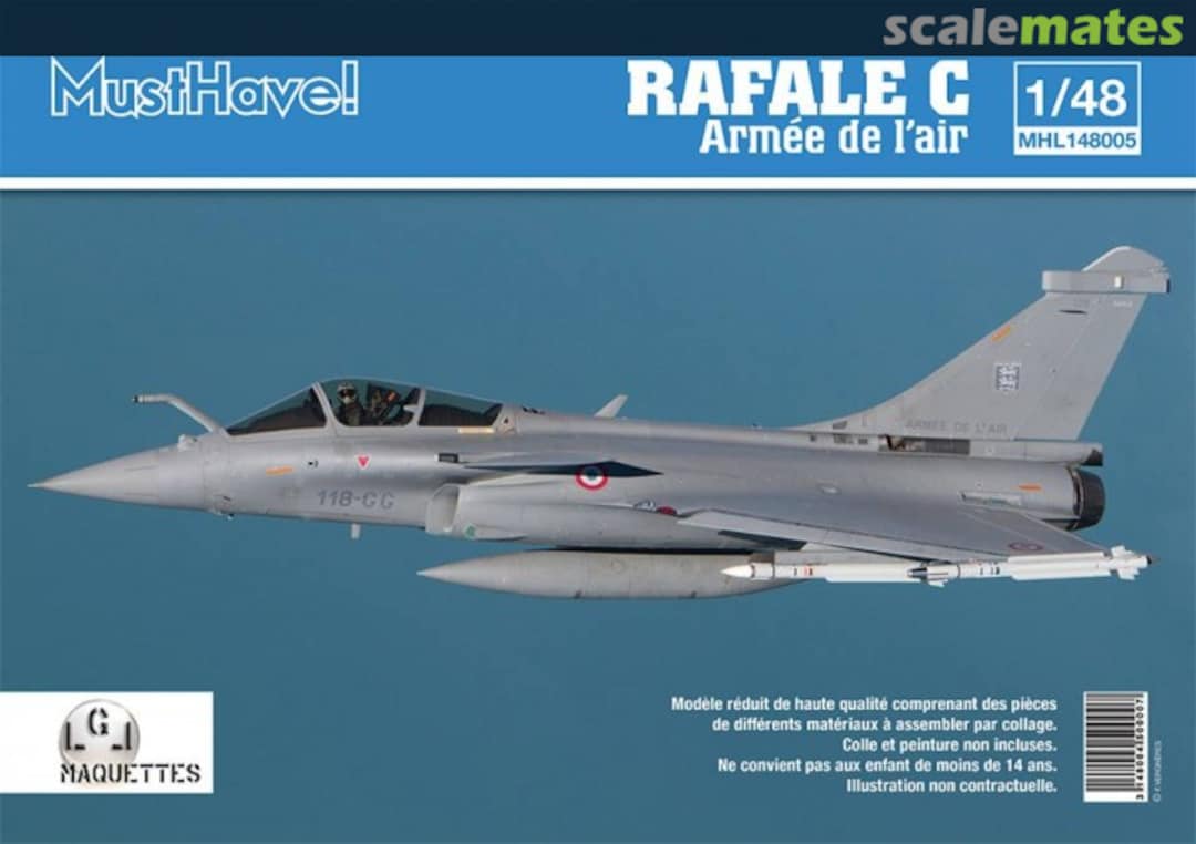 Boxart Dassault Rafale C MHL148005 MustHave! Models Boxart Dassault Rafale C MHL148005 MustHave! Models