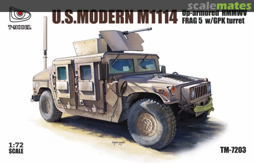 Boxart Modern M1114 FRAG 5 w/ GPK Turret TM-7203 T-Model