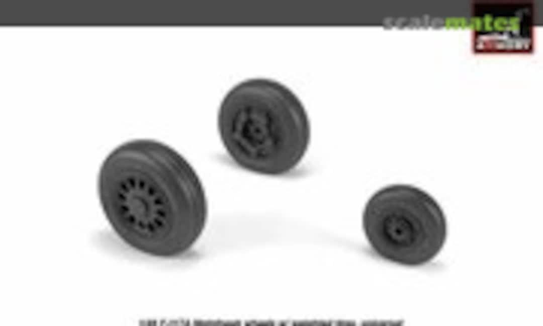 1:48 F-117A wheels w/ weighted tires (Armory AW48322) AW48322