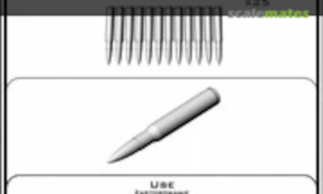 1:16 M1919 Browning .30 caliber (7,62mm) - naboje (25sztuk) (Master GM-16-004) GM-16-004