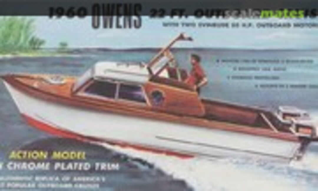 1:25 1960 Owens 22 Ft. Outboard Cruiser (Palmer Plastics 301-100)