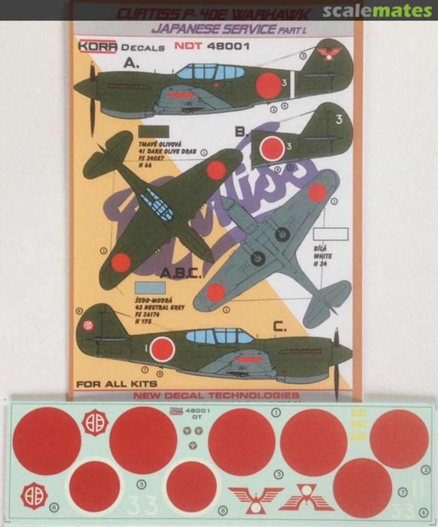 Boxart Curtiss P-40E Warhawk NDT48001 Kora Models Boxart Curtiss P-40E Warhawk NDT48001 Kora Models