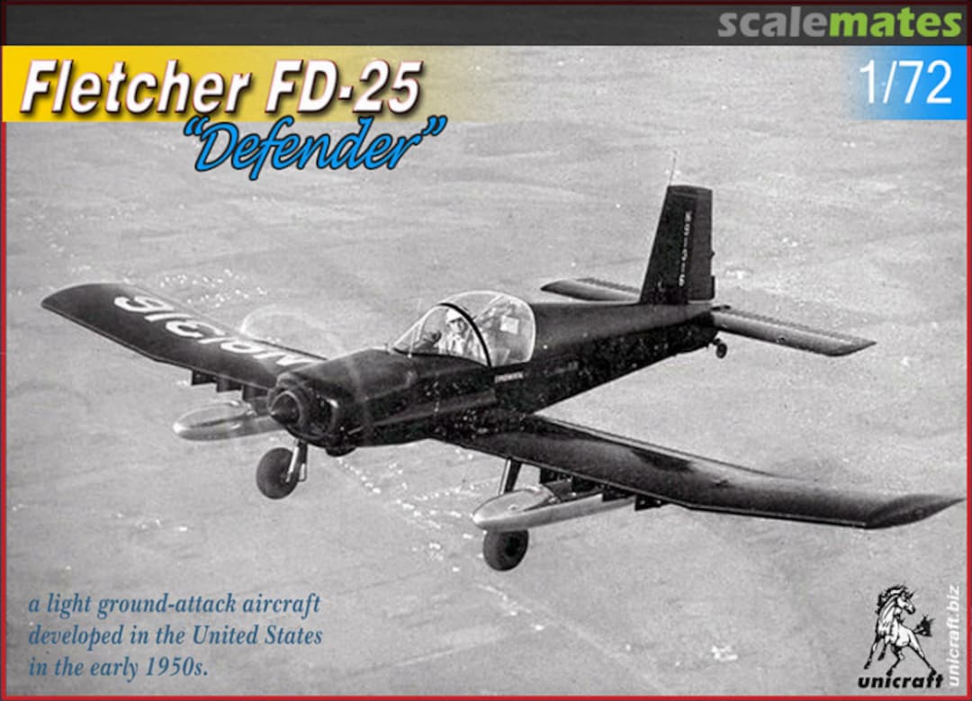 Boxart Fletcher FD-25 "Defender" Unicraft Models Boxart Fletcher FD-25 "Defender" Unicraft Models