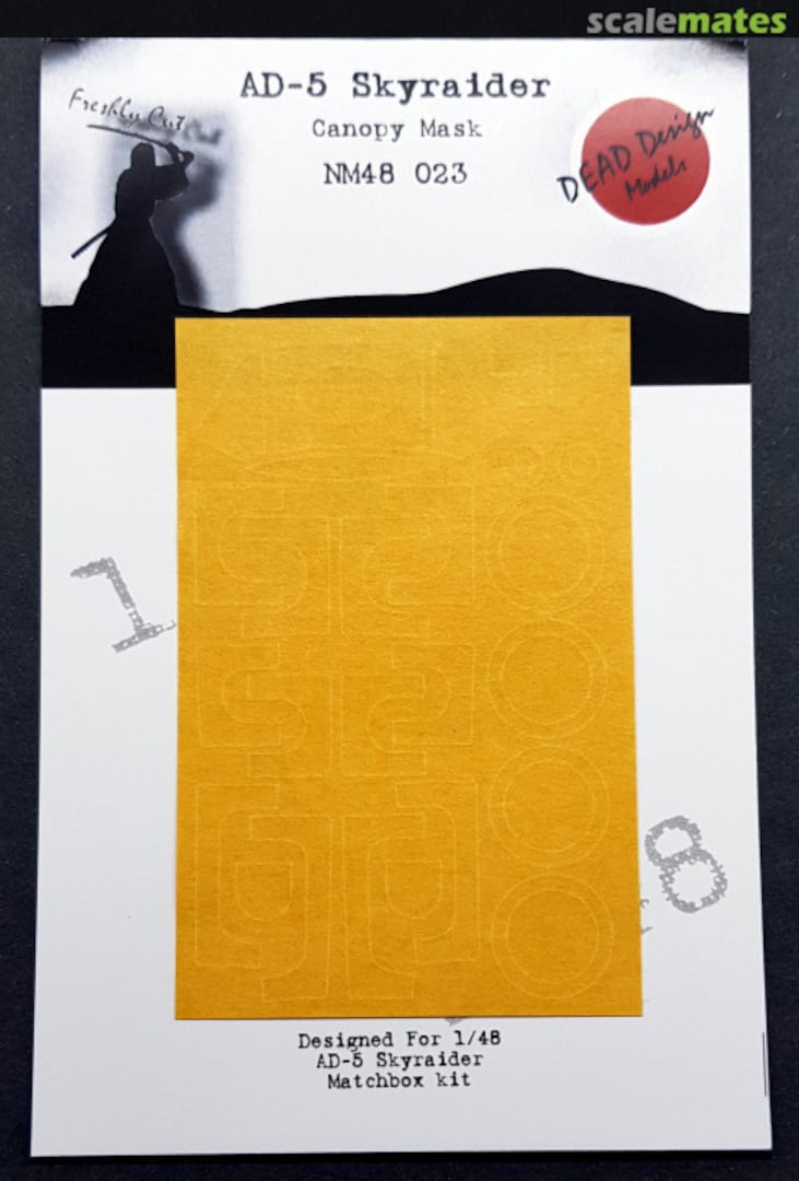 Boxart AD-5 Skyraider - Canopy Mask NM48023 DEAD Design Models Boxart AD-5 Skyraider - Canopy Mask NM48023 DEAD Design Models