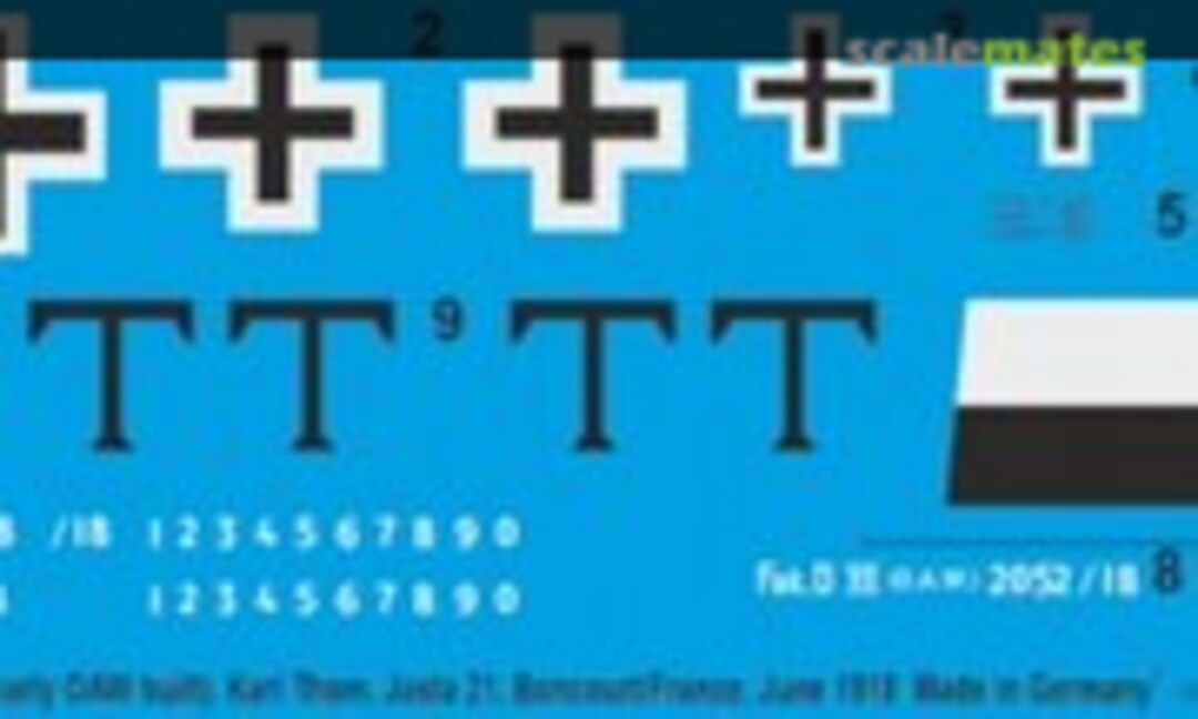 1:48 Fokker D.VII (early OAW built), Karl Thom, Jasta 21, Boncourt/France 1918 (Peddinghaus-Decals 48 3961) 48 3961